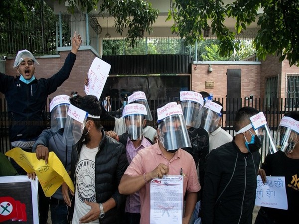 Anti-China protests outside the Chinese Embassy in Kathmandu Anti-China protests outside the Chinese Embassy in Kathmandu