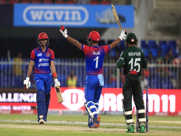 Afghanistan finished the match with some huge sixes. (Photo- ACB Twitter)