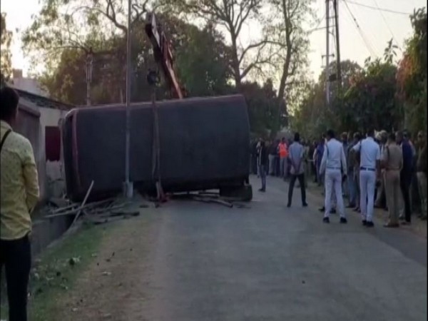 Bus accident in Asansol. (Photo/ ANI)