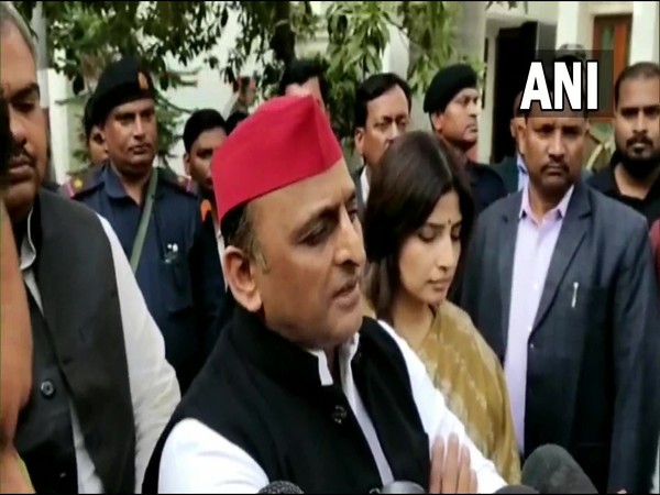 Samajwadi Party chief Akhilesh Yadav in Etawah (Photo/ANI) Samajwadi Party chief Akhilesh Yadav in Etawah (Photo/ANI)