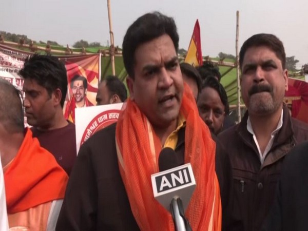 BJP leader Kapil Misrha at the protest site in New Delhi. (Photo/ANI)