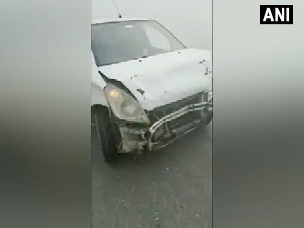 One of the vehicles that was involved in the Ghaziabad pile-up. (ANI/Photo)