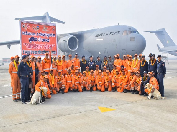 Final NDRF team under Operation Dost returns home from Turkey. (Photo Credit - Twitter)