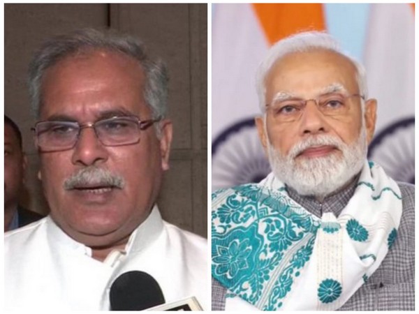 Chhattisgarh Chief Minister Bhupesh Baghel (left) and Prime Minister Narendra Modi (right) (Photo/ANI)