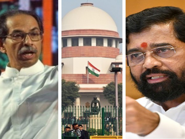 (From Left) Uddhav Thackeray, Supreme Court, Eknath Shinde (Photo/ANI) 