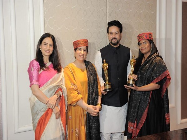 Union minister Anurag Thakur meets team of 'The Elephant Whisperers' - Vimarsana News