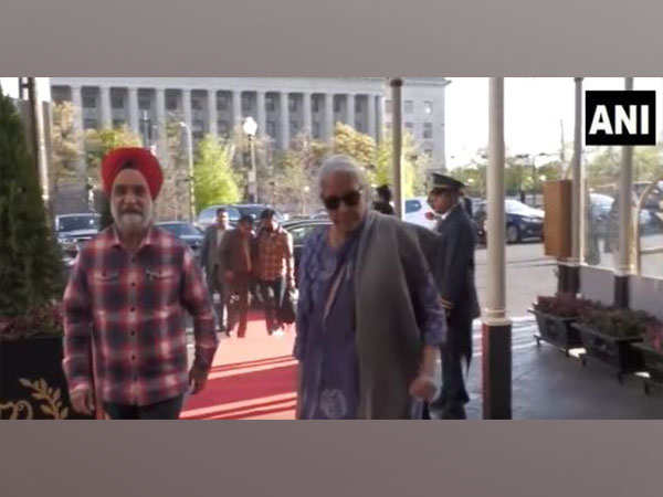 Ambassador Taranjit Singh Sandhu with Union Finance Minister Nirmala Sitharaman.