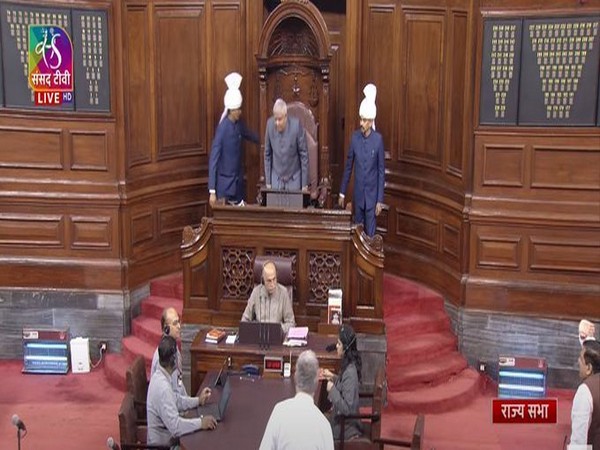 Rajya Sabha was adjourned till 2 pm (Photo credit/Sansad TV)