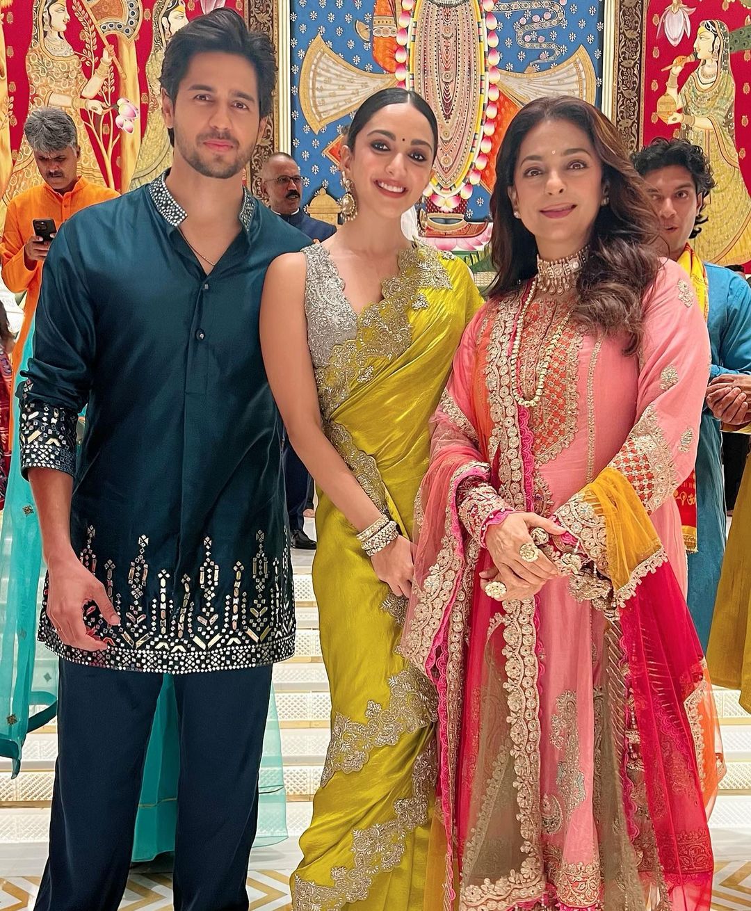 Sara Ali Khan and Ibrahim Ali Khan attended Ganpati celebrations at the  Ambani residence