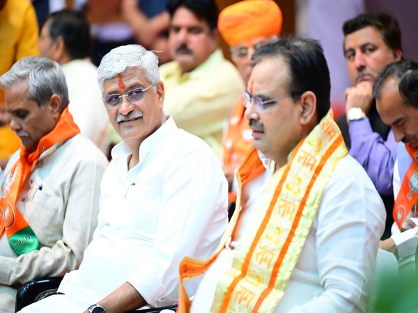 CM Bhajanlal Sharma along with Union Minister Gajendra Singh Shekhawat (Photo/ANI)