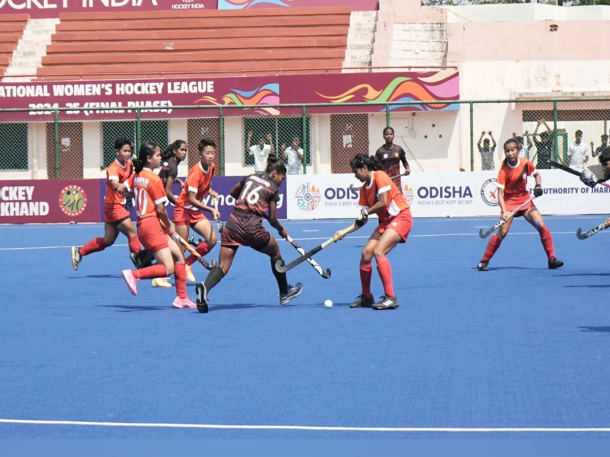 Players in action during a match (Photo: Hockey India)