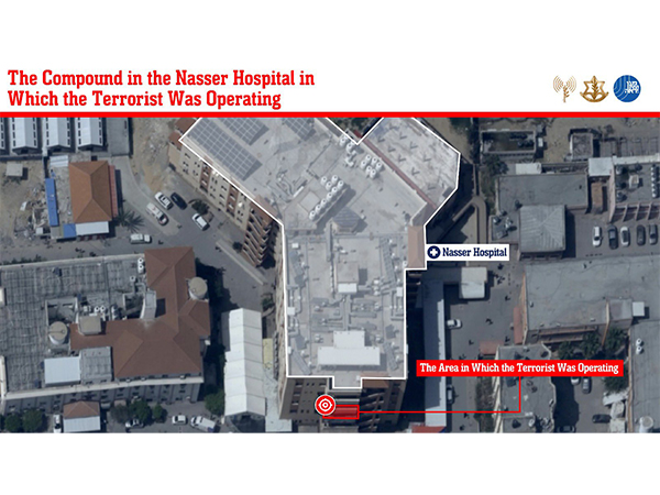 Compound in the Nasser Hospital (Image: X@IDF)