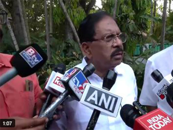 Karnataka Home Minister G Parameshwara addresses media on the honey-trapping allegations (Photo/ANI) 