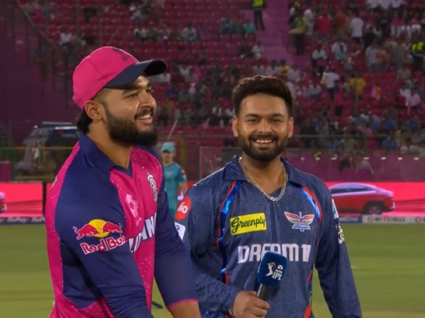 RR stand-in skipper Riyan Parag and LSG captain Rishabh Pant (Photo: @ipl/X)