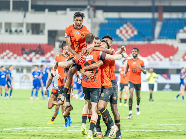 Inter Kashi celebrates after beating Bengaluru FC in Kalinga Super Cup (Image: AIFF media)