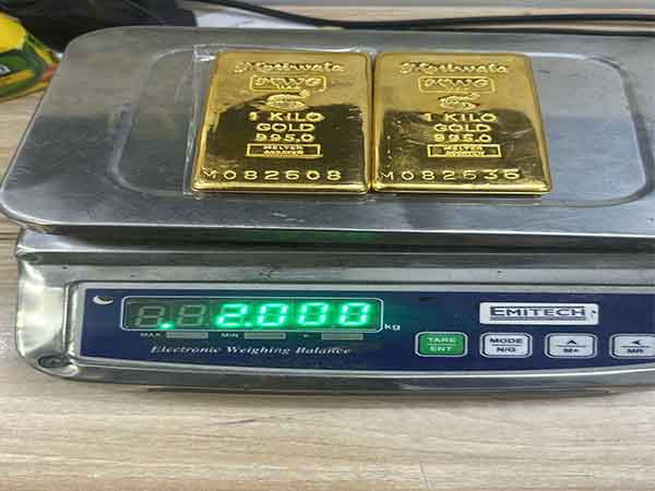 The seized gold Pic/Customs