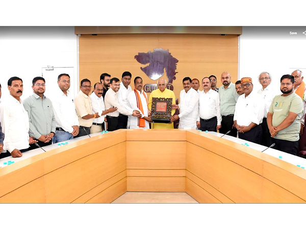 Chhattisgarh delegation meets Gujarat CM Bhupendra Patel during rural development study tour (Photo/CMO)