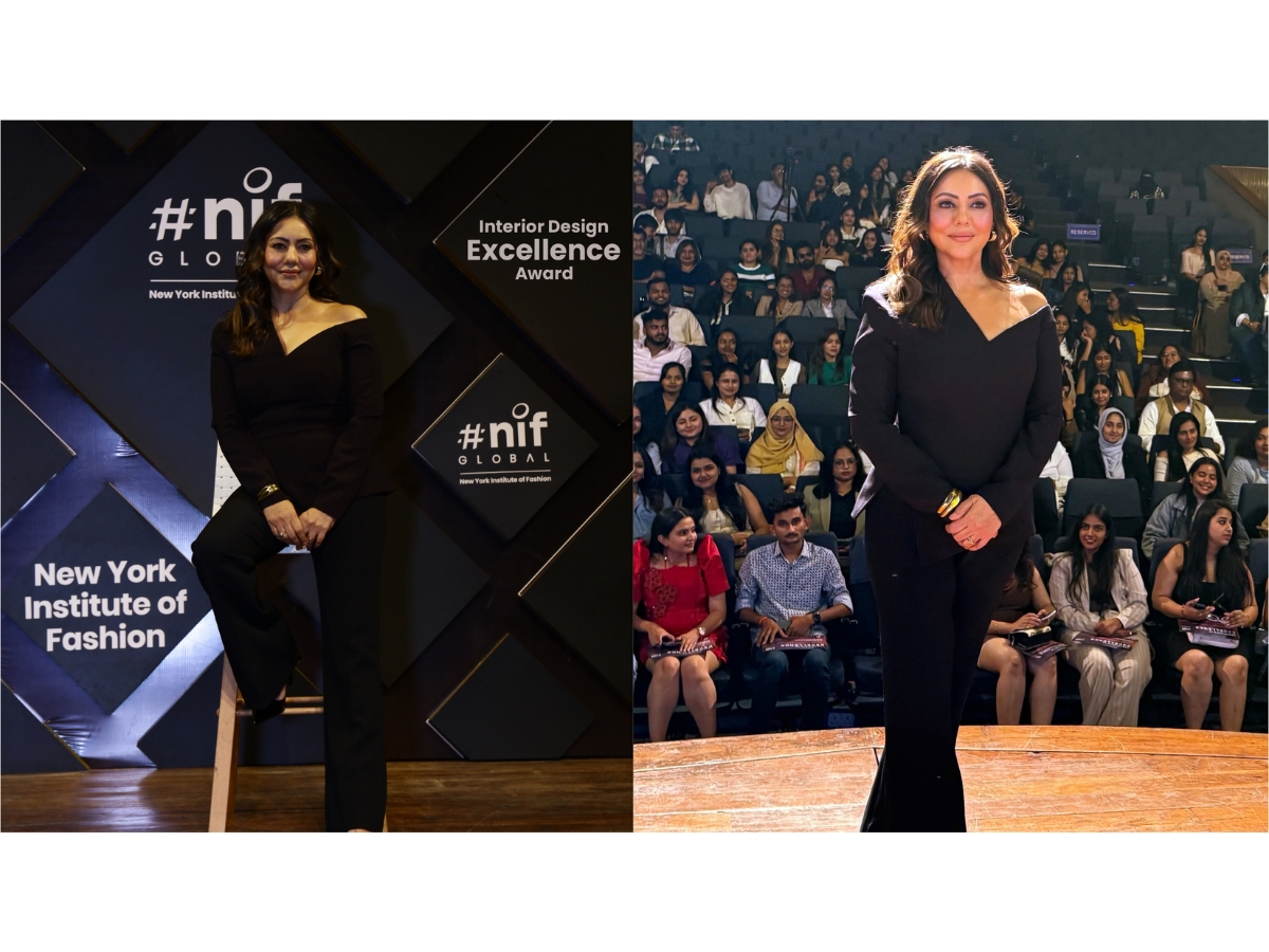Gauri Khan honored India's top interior design students at NIF Global's Interior Design Excellence Awards, celebrating creativity and innovation nationwide.