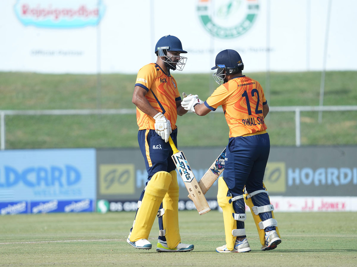 Trans Titans batters during their semi-final clash against American Strikers (Photo: ILC)