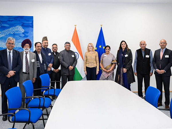 Ravi Shankar Prasad-led delegation meets EU Vice-President in Brussels (Image: X @IndEmbassyBru)