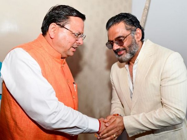 CM Pushkar Singh Dhami and actor Suniel Shetty (Photo/Instagram/@pushkarsinghdhami.uk)