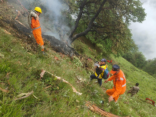 Visuals from the site of crash (Photo/SDRF)