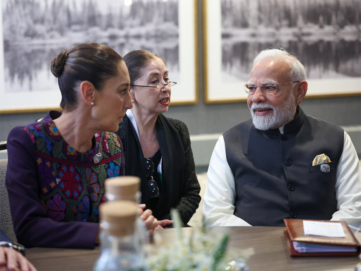 Prime Minister Narendra Modi meets Mexican President Claudia Sheinbaum (Image: X @MEAIndia)
