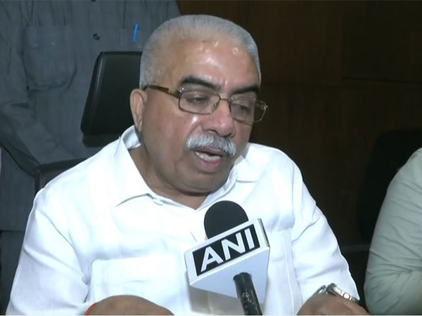 Rakesh Sachan, UP Minister of Micro, Small, and Medium Enterprises (File Photo/ANI)