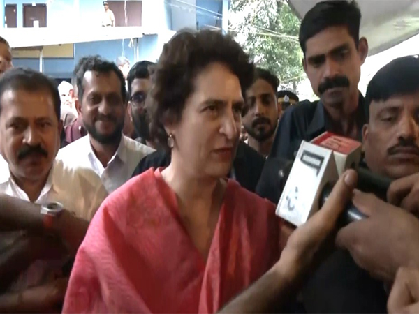 Congress leader and Wayanad MP Priyanka Gandhi (File photo/ANI)