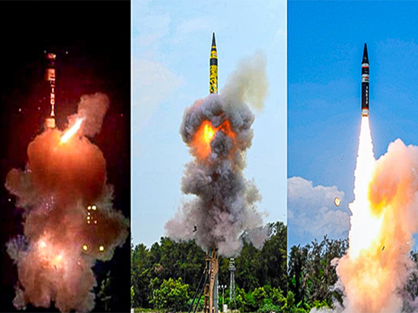 A series of Agni missiles showing India's nuclear capabilities (File Photo/ANI)