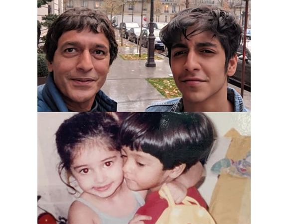 Ananya Panday, Chunky Panday and Ahaan Panday (Photo/Instagram@chunkypanday@ananyapanday)