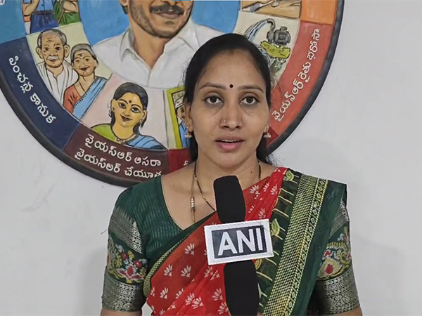 YSR Congress Party leader Sheelam Nadiya (Photo/ANI)