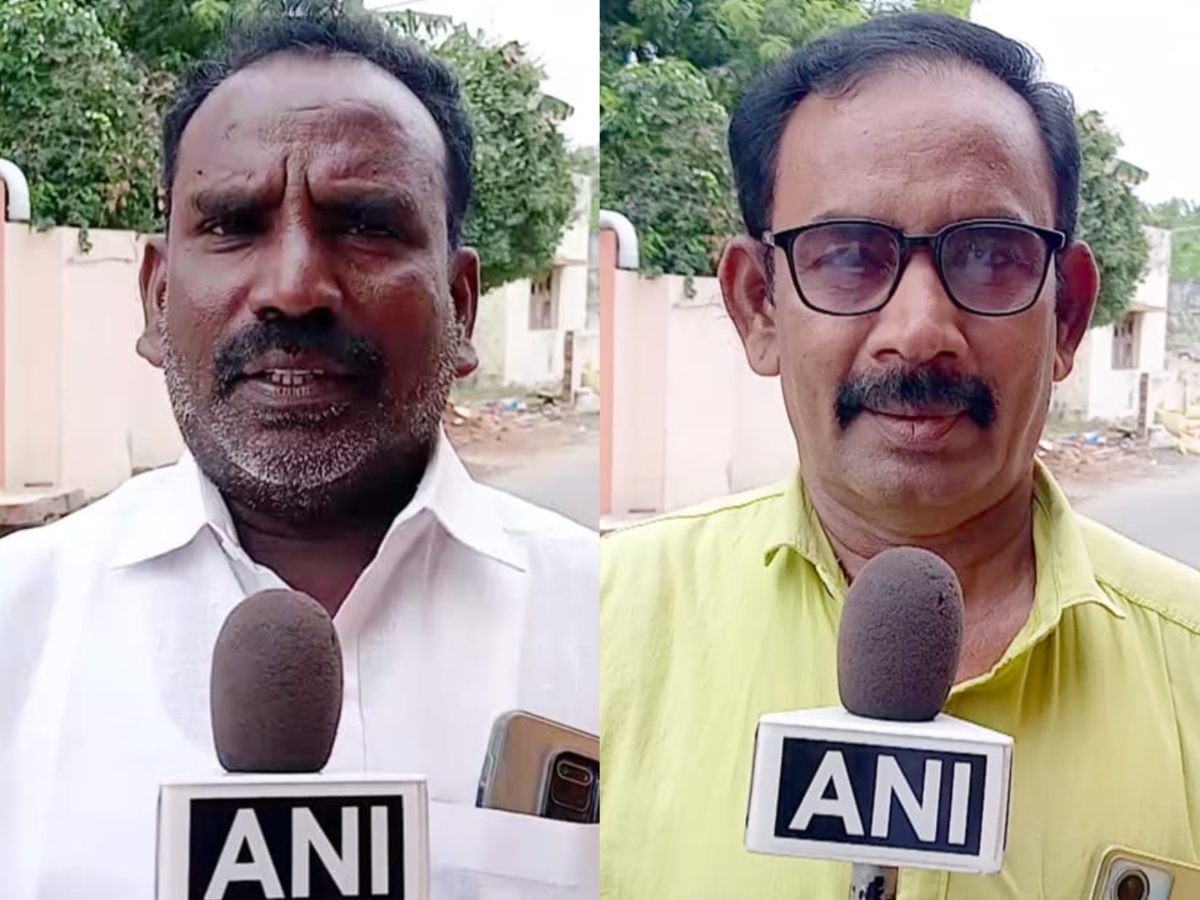 CPI leader CR Senthilvel and  CPI(M) leader G Siva (Photo/ANI) 