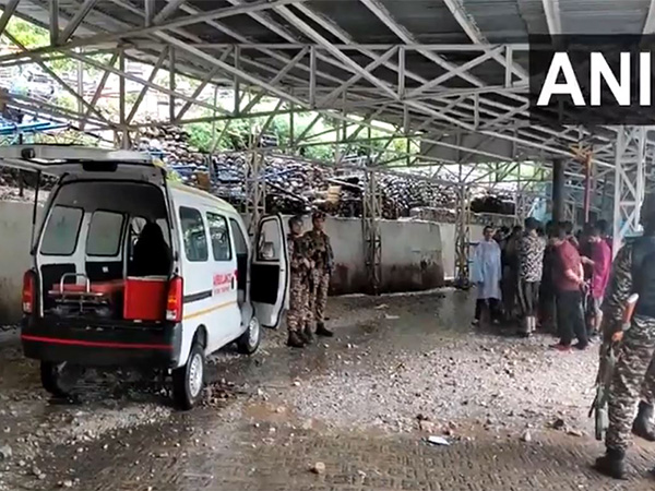 Landslide hits Shri Mata Vaishno Devi track in Ban Ganga (Photo/ANI)