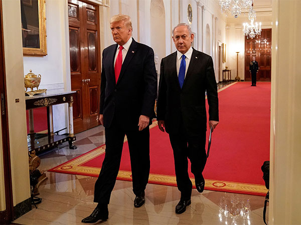 US President Donald Trump (on left) and Israeli Prime Minister Benjamin Netanyahu (on right) (Source: Reuters)
