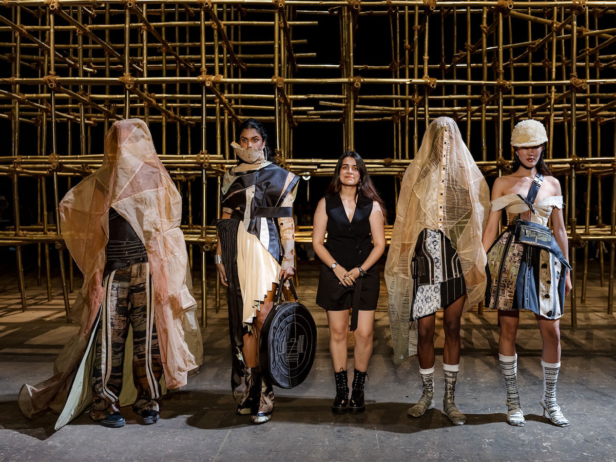 Ananya Singh wins the fashion show with her striking collection Compartment 09' 23. Handle with care, Status in transit