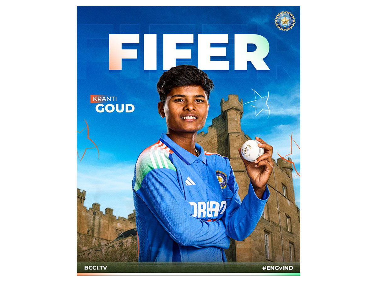 Kranti Goud. (Photo: X/@BCCIWomen)