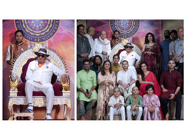 RajaRshi Dr. B.K. Modi with the star cast of Shankar - The Revolutionary Man