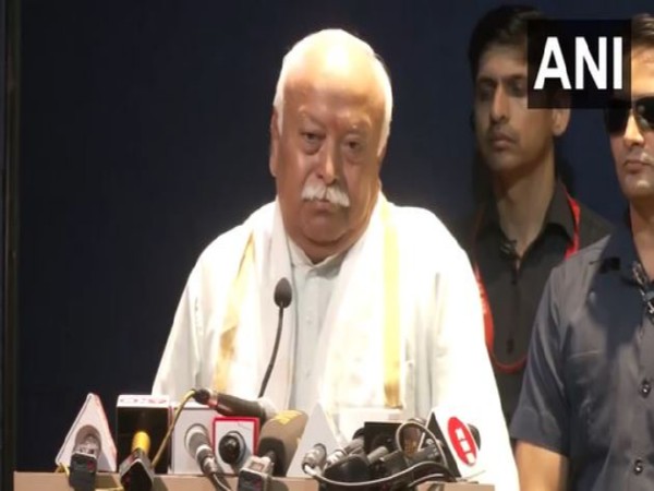 Rashtriya Swayamsevak Sangh (RSS) chief Mohan Bhagwat (File photo/ANI)