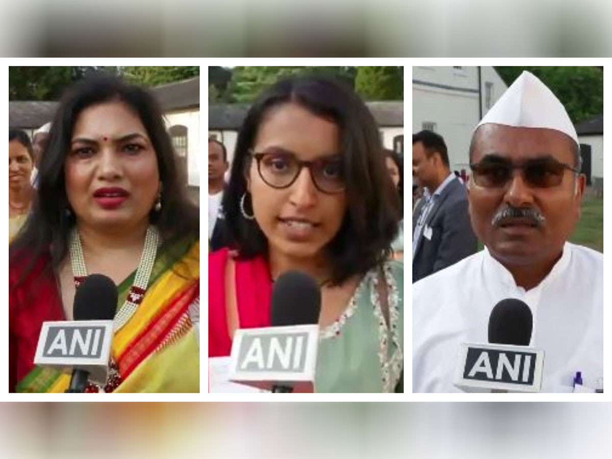 Members of the Indian diaspora in the UK (Photo/ANI)