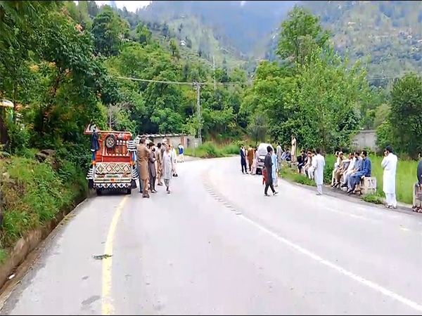 Transporters protest in PoJK's Jhelum valley (Photo/ANI)