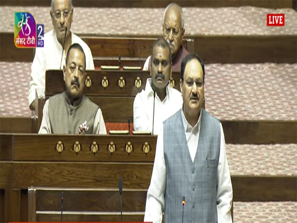 Leader of House in Rajya Sabha, JP Nadda (Photo/Sansad TV) 