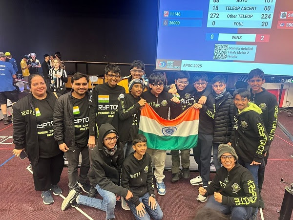 Team Kryptonite from Dhirubhai Ambani International School in Sydney