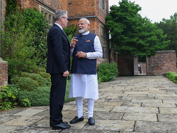 Prime Minister Narendra Modi at Chequers (Image: X@narendramodi)