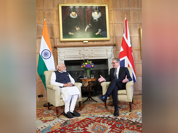 PM Modi holds bilateral meeting with his UK Counterpart Keir Starmer (Photo/X@narendramodi)