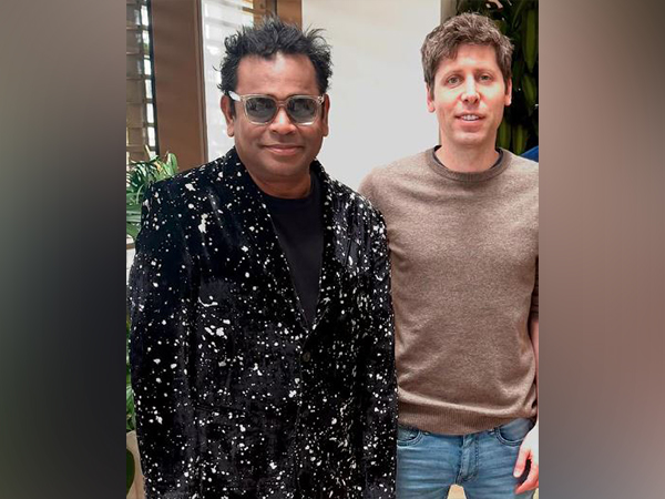 AR Rahman and Sam Altman (Photo: Instagram@arrahman)