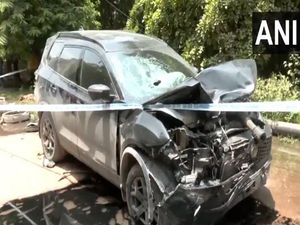 Severely wrecked car after a drunk driver caused two deaths and one injury  (Photo/ANI)
