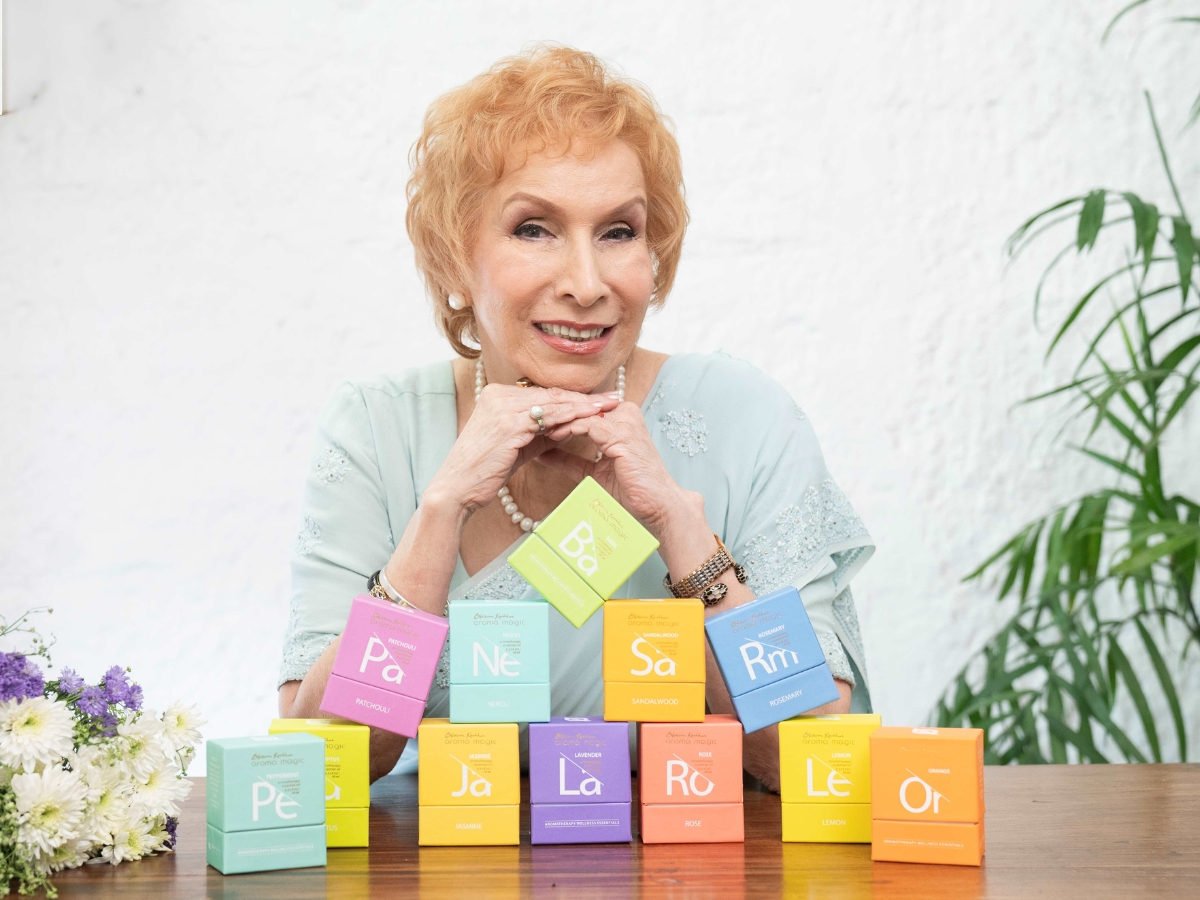 Dr. Blossom Kochhar, Chairperson of Blossom Kochhar Group of Companies and pioneer of aromatherapy in India