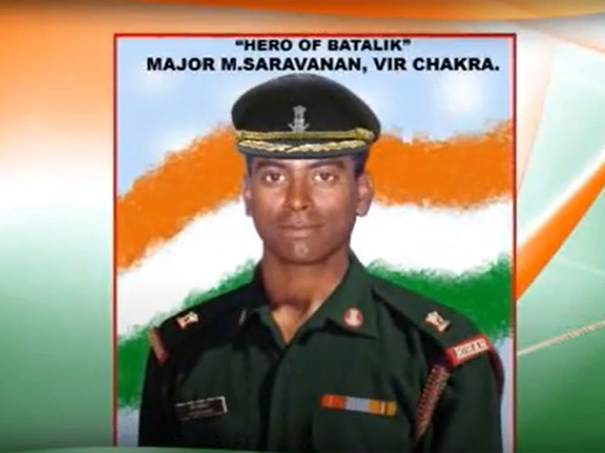 Kargil hero Major Saravanan (Photo credit/YouTube/@majorsaravananvrc)