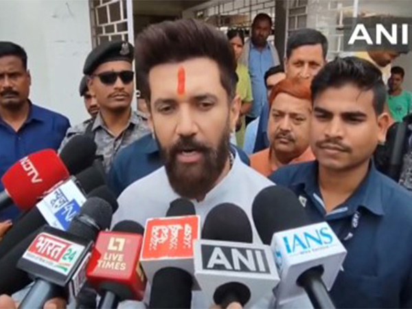  Union Minister and Lok Janshakti Party (Ram Vilas) president, Chirag Paswan  (Photo/ANI)